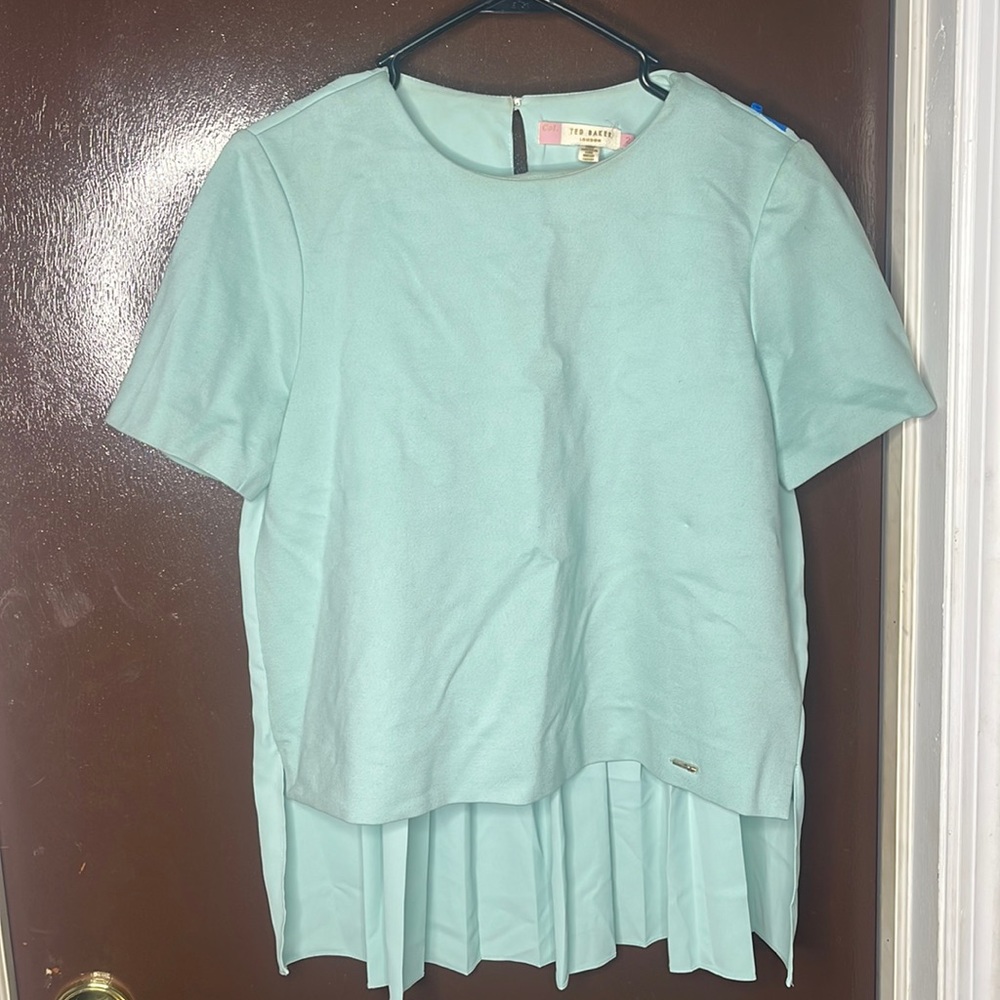 Ted baker teal blouse